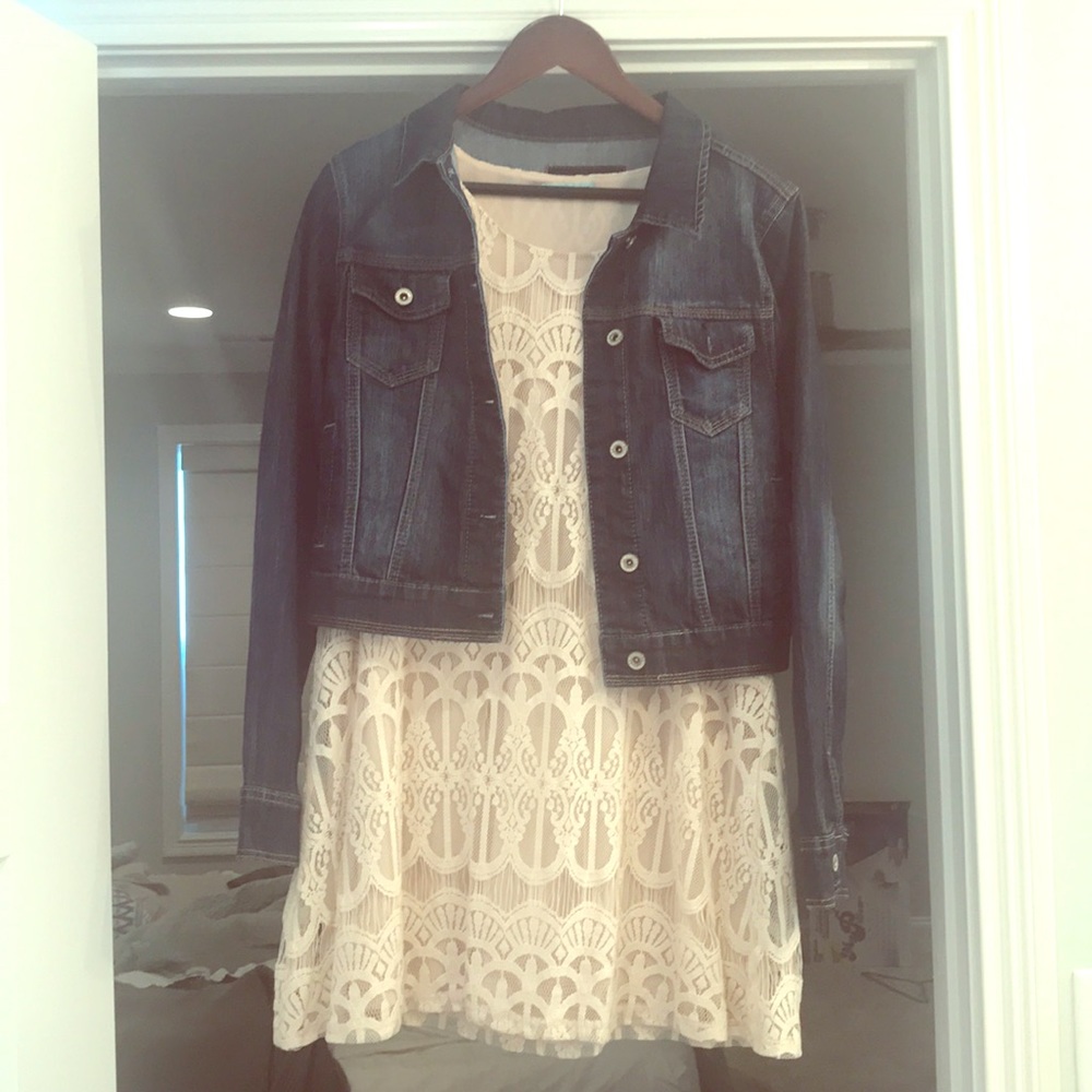 Maurice’s dress and jean jacket large